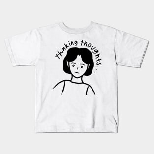 Thinking Thoughts Kids T-Shirt